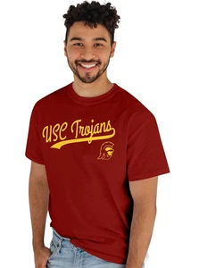Men's USC Trojans T-Shirt Cursive Team Color, Team Color, Large - Picture 1 of 4