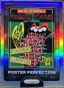 2025 Panini Prizm Rolling Stones Poster Perfection Voodoo Lounge Silver #22 - Picture 1 of 2