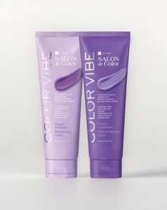 New Avon Elastin Color Vibe Salon De Color Purple Shampoo & Conditioner 8.4 oz - Picture 1 of 6