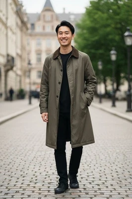 Paul Stuart Мужская пальто размер M - сделано в Италии - водоотталкивающий - серо-коричневый  - Изображение 1 из 4