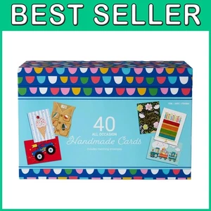 Collezione biglietti di auguri artigianali, 40 pezzi - Foto 1 di 2