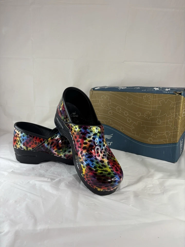 Zuecos profesionales de enfermera Dansko Mule para mujer talla 10,5-11 pintura tormentas Foto 1 de 4