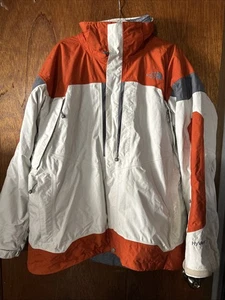 North Face Herren Gr. XL Jacke orange hellbraun HyVent Kapuze 3 in 1 Ski Schnee - Bild 1 von 5