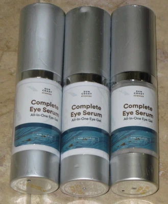 NEW Sun Coast Sciences Complete Eye Serum .5 oz / 15 ml All-In-One Gel LOT of 3 - Image 1 of 2