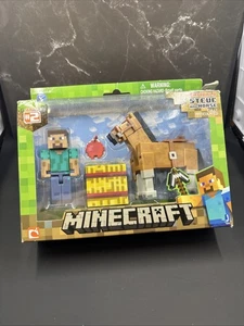 Minecraft Overworld Steve und Pferd Figur Set Serie 2 Bauernhof Neu - Bild 1 von 9