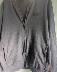 Emporio Armani EA7 Full Zip Jacket. Size Medium. Blue. - Picture 1 of 7