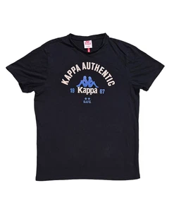 Kappa X6541 T-Shirt Uomo "Kappa Authentic" Grafica Manica Corta, Nero, XL - Foto 1 di 8