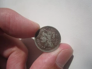 1868 STATI UNITI US NICHEL 3 CENTESIMI - Foto 1 di 2