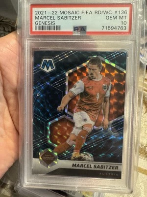 2021-2022 Mosaic FIFA Marcel Sabitzer Genesis PSA 10 - Image 1 of 2