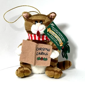 Kurt Adler 5 Zoll Plüschtiger gestreifte Katze Carolin' Critters Weihnachtsschmuck A6 - Bild 1 von 12