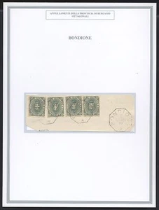 Annullamento Ottagonale 8 Lug 1892 Bondione con 5 cent. - Picture 1 of 1