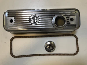Couvercle de soupape en alliage finition polonaise neuf pour MGA, MGB 1955-80 NEUF FABRIQUÉ AU ROYAUME-UNI - Photo 1 sur 5