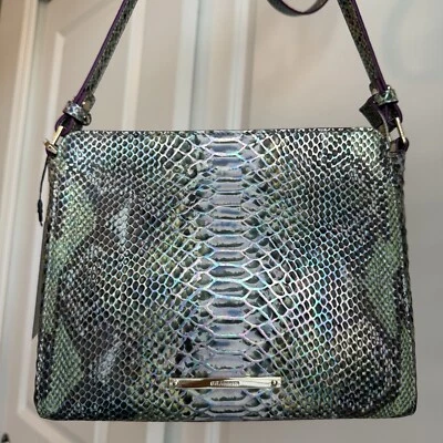 Bandolera Brahmin Carrie Moonstone Sevilla Cuero ¡Rara! Foto 1 de 4