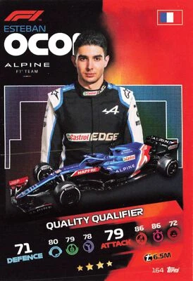 Esteban Ocon 2021 Topps Turbo Attax Formula 1 #164 Alpine F1 Team Racing - Image 1 of 2