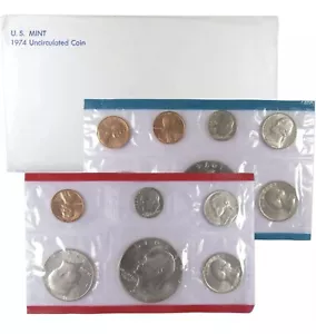 1974 Uncirculated Coin Set U.S Mint Original Government Packaging OGP - Picture 1 of 1