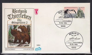 Germany Berlin 1984 FDC 100th anniversary of the death of Alfred E. Brehm - Picture 1 of 1