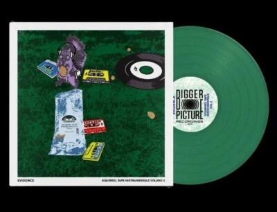 Evidence Squirrel Tape 2 Instrumentals GREEN Vinyl #14/200 Signed Hip Hop LP - Image 1 of 4