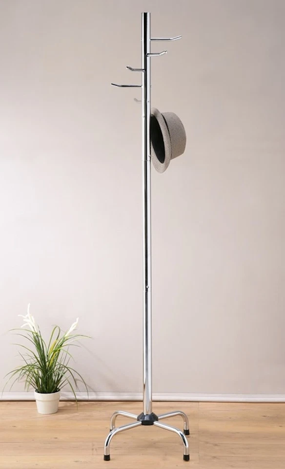 Perchero 6 ganchos metal plateado acabado cromado Foto 1 de 1