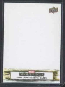 Marvel 2021 Upper Deck Beginnings Artist Sketch Card Blank 1/1 C3 - Picture 1 of 2