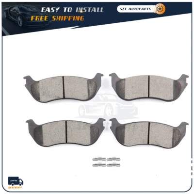 后陶瓷刹车片适用于 2002 2003 2004 2005 年福特探险者 XLS 4.0L 低灰尘 — 第 1/4 张图片