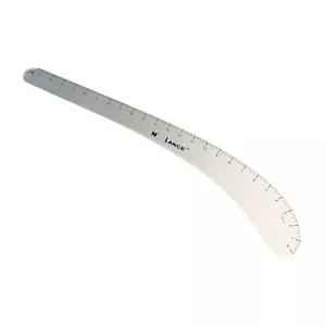 Lance 24" französisches gebogenes/L-Lineal massives Aluminiummetall - Bild 1 von 2