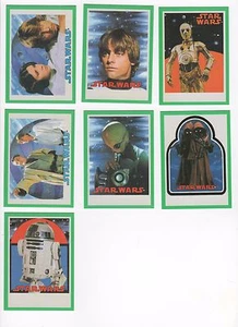 2017 Star Wars Sugar Free lote de 7 tarjetas verdes paralelas diferentes xx/40 - Imagen 1 de 1