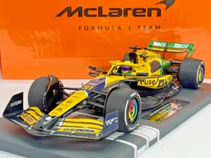 #81 Piastri McLaren MCL38 Monaco GP 2024 Senna Diecast F1 Car 1/18 Minichamps - Picture 1 of 18