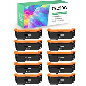 CE250A 504a BK Toner Cartridge for HP Color LaserJet CP3525x CP3530 CP3520 Lot - Picture 1 of 18