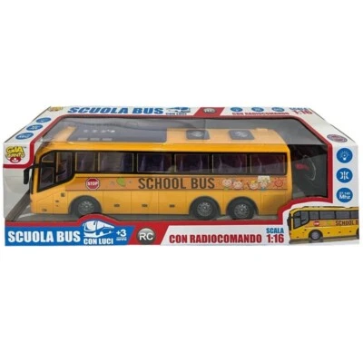 AUTOBUS SCUOLABUS RADIOCOMANDATO MACCHININA GIOCATTOLO GIOCO PER BAMBINI