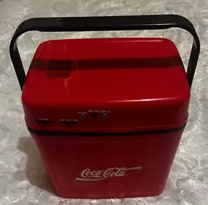 Vintage Coca Cola AM/FM COOLER Radio Coke Bottles Can Lunch - Foto 1 di 16