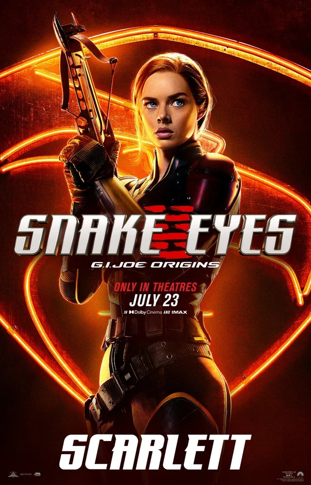 Snake Eyes GI Joe Origins movie poster - Scarlett - 11 x 17