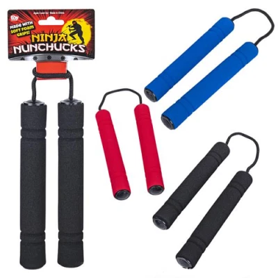 8" NINJA FOAM PADDED KARATE NUNCHUCKS MARTIAL ARTS Nunchaku Nunchuk
