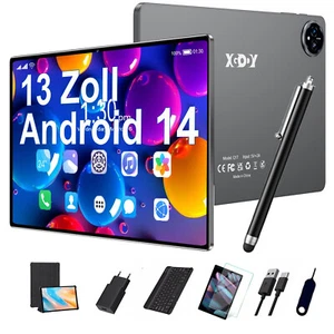 2024 13 Zoll Android 14 Tablet 16GB+256GB Octa-Core 8000mah WiFi 6 Bluetooth 5.0 - Bild 1 von 26