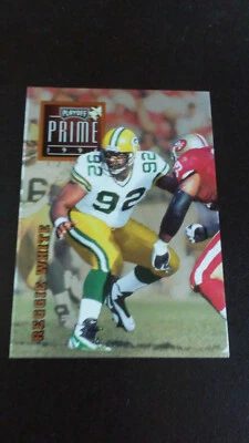 FREE SHIPPING-Reggie White-1996 Playoff Prime Football-nr.mt./mint-no.075-HOF - Image 1 of 3