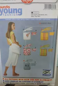 BURDA YOUNG FASHION sewing pattern (Germany) # 8235 BAG & CASE ONE SIZE UC/FF - Picture 1 of 11