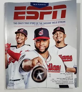 ESPN The Magazine October 2, 2017 Cleveland Indians The Streak Francisco Lindor - Foto 1 di 1
