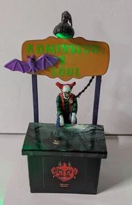 Custom Lemax Spooky Town Metal Lighted Ticket Booth Admission 1 Soul - Picture 1 of 9