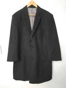Pronto Moda Europa Wool-Cashmere Blend Overcoat Black - 42R Quiet Luxury - Picture 1 of 11