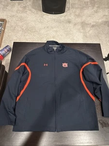 Under Armour AUBURN FOOTBALL Team Issued Jacket Warmup XL Tigers - Picture 1 of 8