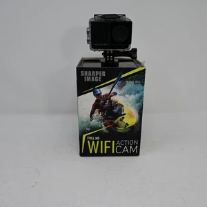 Sharper Image Full HD WiFi Action Cam 702 Black New Open Box Wear - Picture 1 of 4