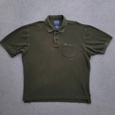 Camisa Polo Faconnable Para Hombre Grande Piqué Algodón Malla Tejido Bolsillo Verde Foto 1 de 4