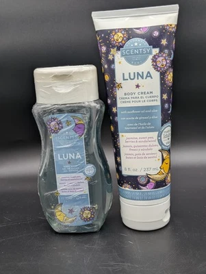 Lote de 2 Sellados Hechos en EE. UU. Scentsy Luna: Jabón Corporal y Crema Corporal Foto 1 de 4