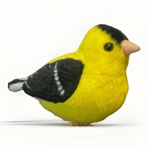 Wild Republic Audubon Birds Chirping Plush American Goldfinch WORKS - Picture 1 of 15
