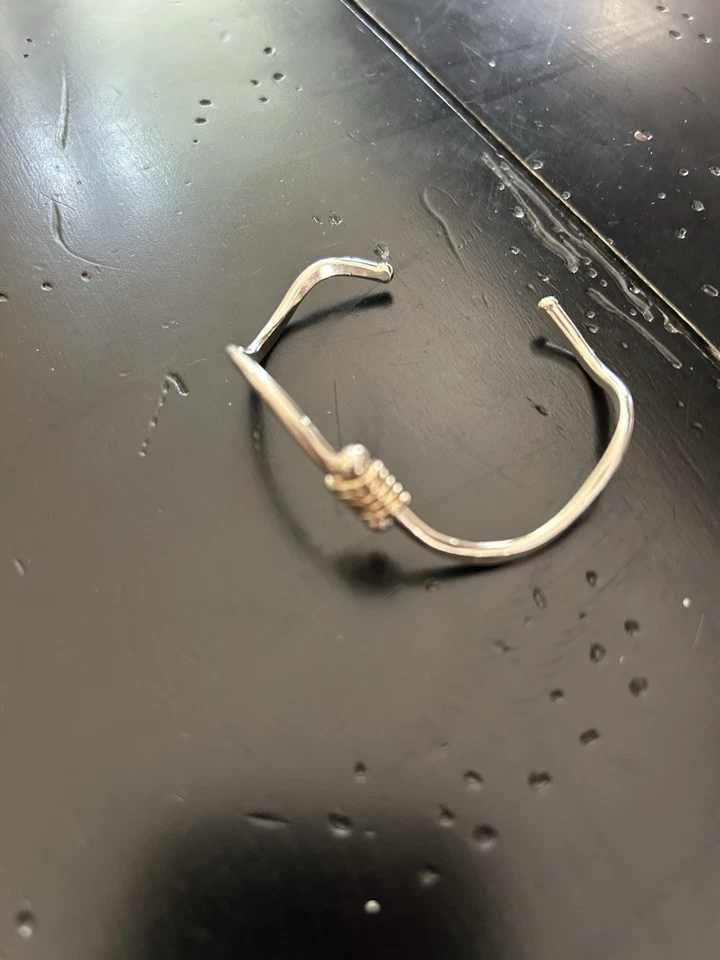 Cape Cod Cuff bracelet - Sterling Silver With Gold - Image 1 of 4