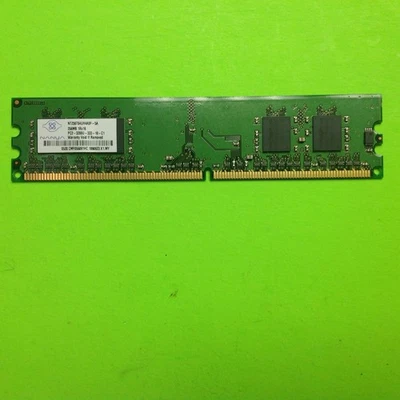 Nanya NT256T64UH4A0F-5A 256MB DDR2-400 (PC2-3200) PC2-3200U Random Access Memor - Image 1 of 3