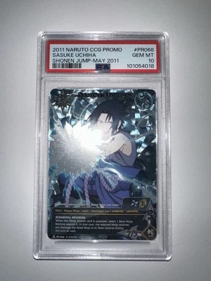 Naruto CCG Sasuke Uchiha Promo Shonen Jump - May 2011 PSA 10 - Image 1 of 3