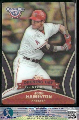 2013 Topps Opening Day #ODS-12 Josh Hamilton Opening Day Stars Angels 7.2D - Image 1 of 2