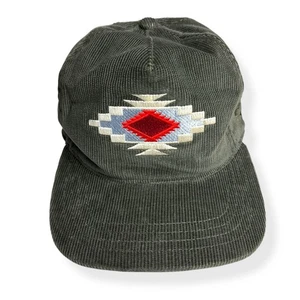 The Ampal Creative Chimayo II Strapback Cap USA Aztec Southwest Hat Corduroy - Picture 1 of 11