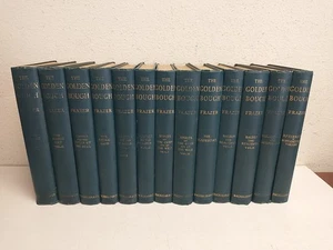 The Golden Bough by James G. Frazer 13 Volume Set 1951 Magic Occult Religion HC - Foto 1 di 17