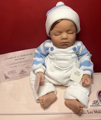 Lee Middleton Baby Boy Doll ‘Baby Dreams’ W/COA - Image 1 of 4